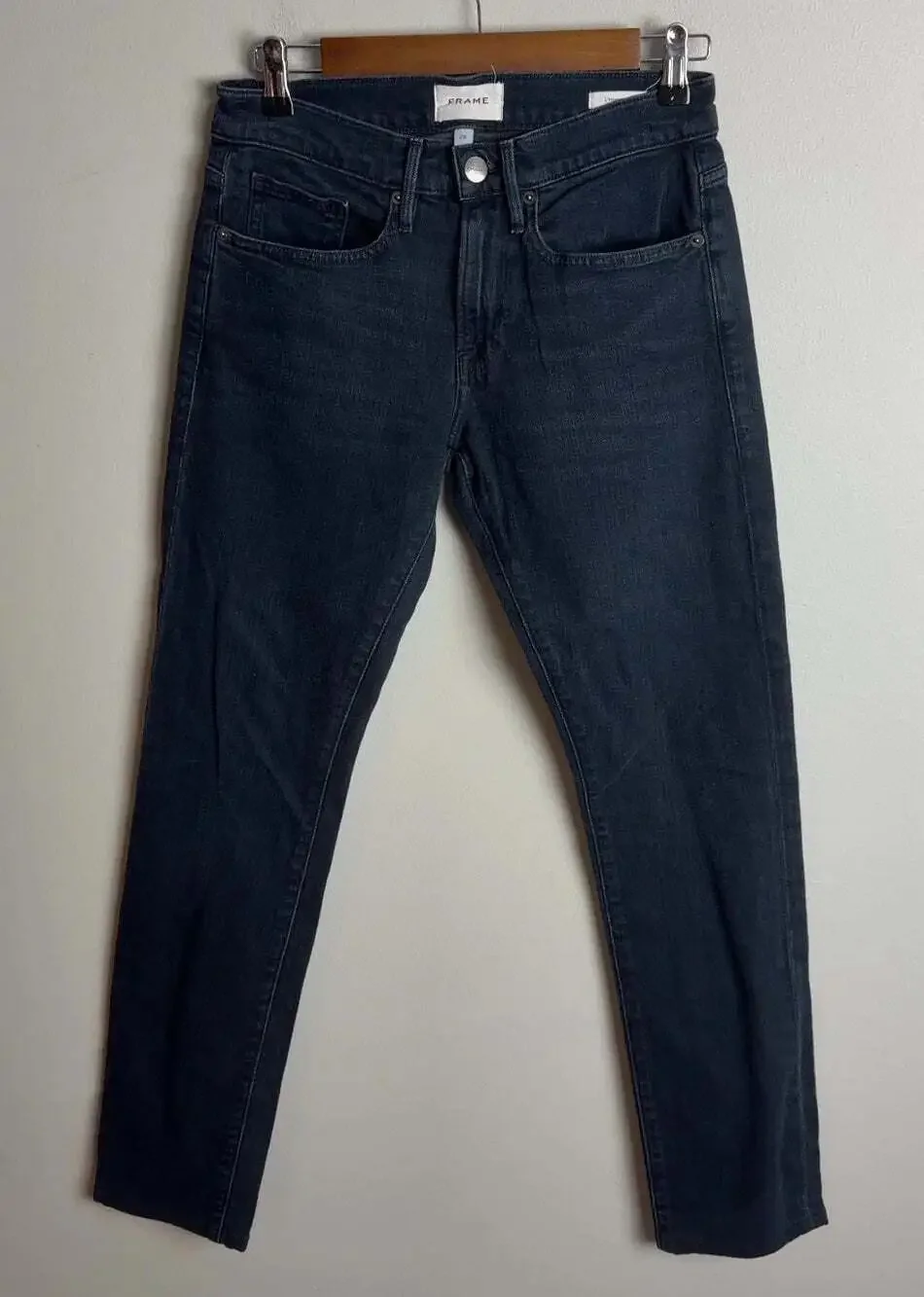 FRAME L'Homme Slim Jeans Size 28 Dark Wash Placid Denim Men’s
